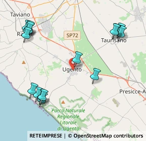 Mappa Via L. Monsignor de Razza, 73059 Ugento LE, Italia (5.58938)