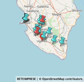 Mappa Via Bolzano, 73059 Ugento LE, Italia (11.9525)