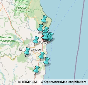 Mappa Via Coghinas, 08048 Tortolì NU, Italia (8.81357)