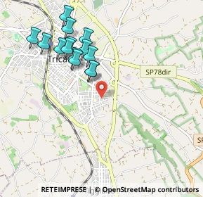 Mappa Via Stanislao Cannizzaro, 73039 Tricase LE, Italia (1.08214)