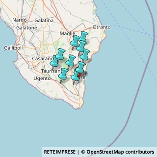 Mappa V.Apulia, 73039 Tricase LE, Italia (8.33273)