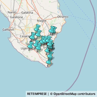 Mappa V.Apulia, 73039 Tricase LE, Italia (8.3345)