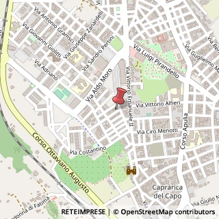 Mappa Via Niccolò Tommaseo, 4, 73039 Tricase, Lecce (Puglia)