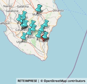 Mappa Via Niccolò Tommaseo, 73039 Tricase LE, Italia (14.3955)