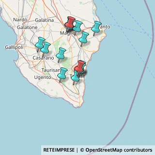 Mappa Via Giuseppe Mazzini, 73039 Tricase LE, Italia (14.7575)