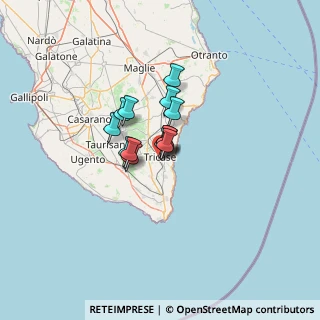 Mappa Via Giuseppe Mazzini, 73039 Tricase LE, Italia (7.40923)