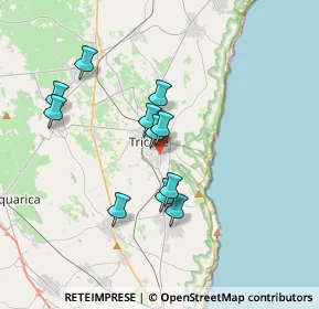 Mappa Via Giuseppe Cesare Abba, 73039 Tricase LE, Italia (3.32727)