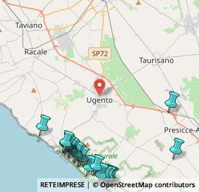 Mappa Via Capitano Ugo Giannuzzi, 73059 Ugento LE, Italia (6.676)