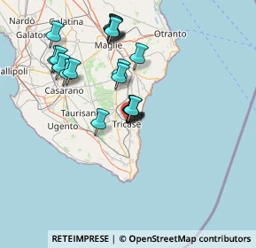 Mappa Via Giuseppe Pasquali, 73039 Tricase LE, Italia (14.533)