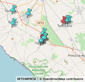 Mappa Via Camillo Benso Conte di Cavour, 73059 Ugento LE, Italia (3.63)