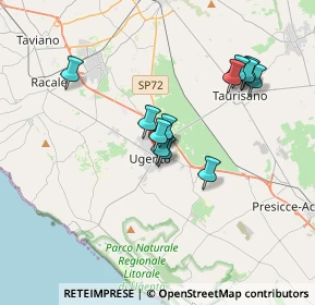 Mappa Via Camillo Benso Conte di Cavour, 73059 Ugento LE, Italia (3.26833)