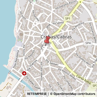 Mappa Via Custoza, 11, 09072 Cabras, Oristano (Sardegna)