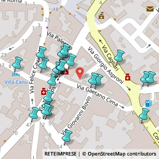 Mappa Via Custoza, 09072 Cabras OR, Italia (0.05833)