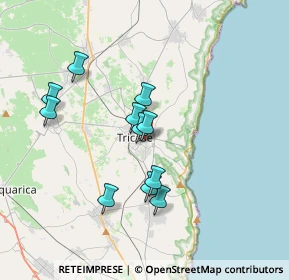 Mappa Via Arciprete Tedeschi, 73039 Tricase LE, Italia (3.36545)