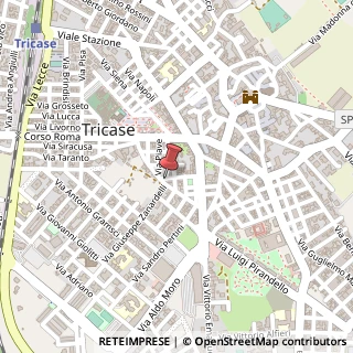 Mappa Via Sabotino, 21, 73039 Tricase, Lecce (Puglia)