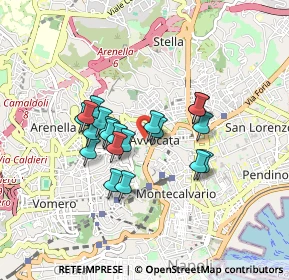 Mappa Vico Trinità Alla Cesarea, 80136 Napoli NA, Italia (0.714)