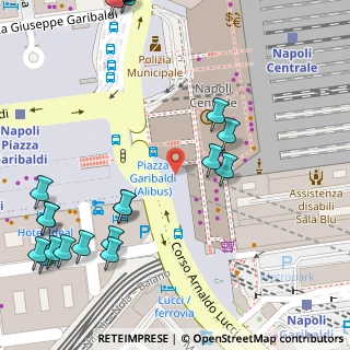 Mappa Stazione di Napoli Centrale Cooperativa Portabagagli, 80142 Napoli NA, Italia (0.084)