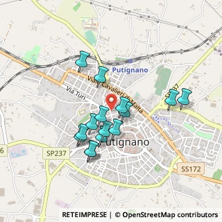 Mappa Via Leonardo Pinto, 70017 Putignano BA, Italia (0.41333)