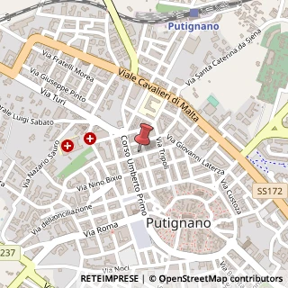 Mappa Via Orsini, 1, 70017 Putignano, Bari (Puglia)