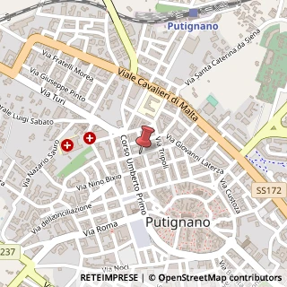 Mappa Via Orsini, 18, 70017 Putignano BA, Italia, 70017 Putignano, Bari (Puglia)