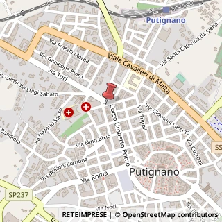 Mappa Piazza Principe di Piemonte, 4, 70017 Putignano, Bari (Puglia)