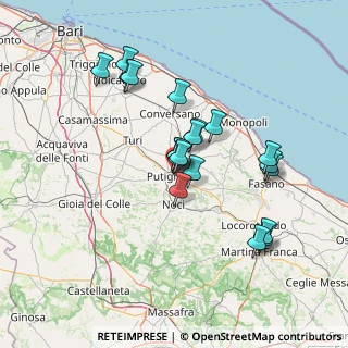 Mappa Via Padre Giovanni Lerario, 70017 Putignano BA, Italia (13.3055)