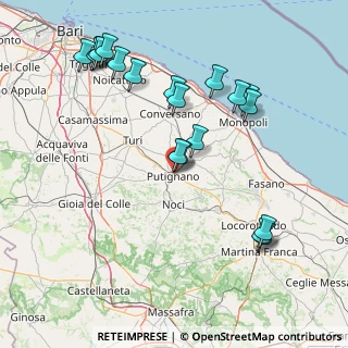 Mappa Via Padre Giovanni Lerario, 70017 Putignano BA, Italia (18.92474)