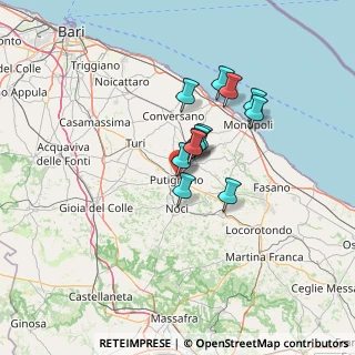 Mappa Via Padre Giovanni Lerario, 70017 Putignano BA, Italia (10.09833)