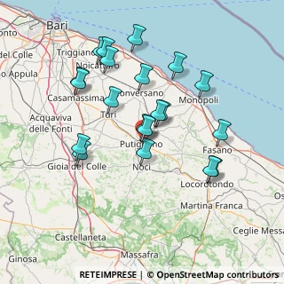 Mappa Via Padre Giovanni Ierario, 70017 Putignano BA, Italia (15.296)