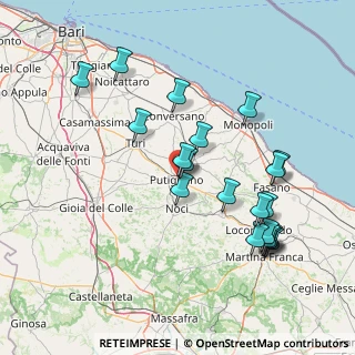 Mappa Via Padre Giovanni Lerario, 70017 Putignano BA, Italia (17.043)