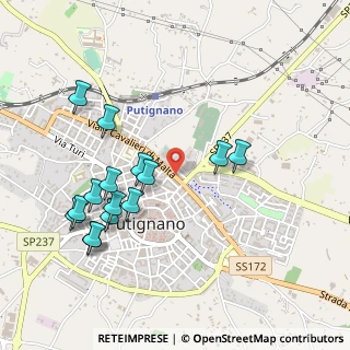 Mappa Via Padre Giovanni Lerario, 70017 Putignano BA, Italia (0.556)