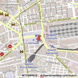 Mappa Piazza Giuseppe Garibaldi, 101, 80132 Napoli, Napoli (Campania)