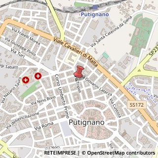 Mappa Via tripoli 70, 70017 Putignano, Bari (Puglia)
