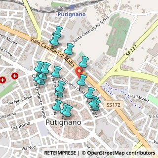 Mappa Via Vinella Raimondo, 70017 Putignano BA, Italia (0.2495)