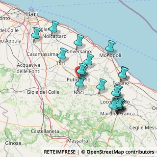 Mappa Via Vinella Raimondo, 70017 Putignano BA, Italia (17.0835)