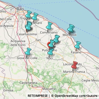 Mappa Via Vinella Raimondo, 70017 Putignano BA, Italia (15.64294)