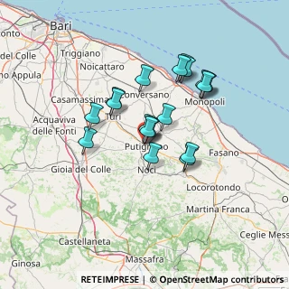 Mappa Via Don Giovanni Minzoni, 70017 Putignano BA, Italia (11.87556)