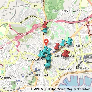 Mappa Vico S. Margherita a Fonseca, 80134 Napoli NA, Italia (0.8515)