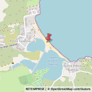 Mappa Spiaggia Porto Taverna, Loiri Porto San Paolo SS, Italia,  Loiri Porto San Paolo, Sassari (Sardegna)