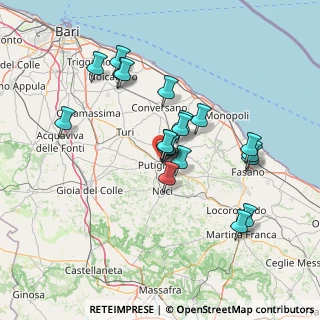 Mappa SP101, 70017 Putignano BA, Italia (13.3895)