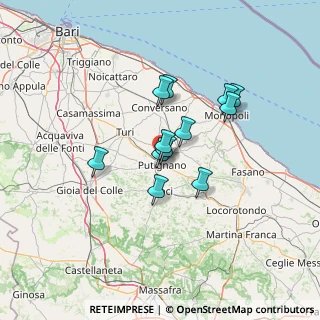 Mappa SP101, 70017 Putignano BA, Italia (10.56)
