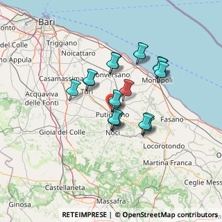Mappa SP101, 70017 Putignano BA, Italia (11.7615)