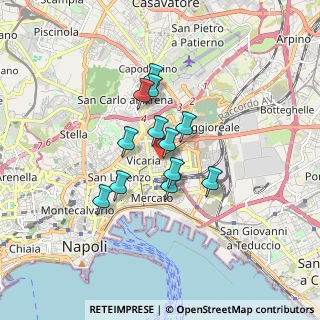 Mappa Via Pisa, 80143 Napoli NA, Italia (1.28667)