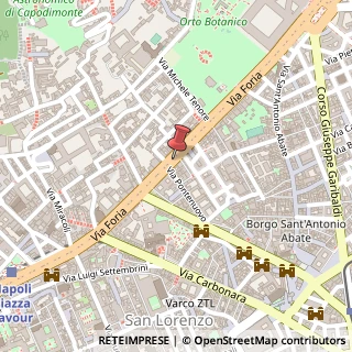 Mappa Via Foria, 134, 80139 Napoli, Napoli (Campania)