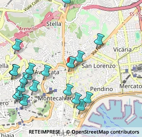 Mappa Montecalvario, 80135 Napoli NA, Italia (1.3525)