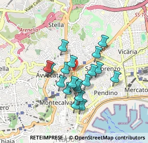 Mappa Montecalvario, 80135 Napoli NA, Italia (0.736)