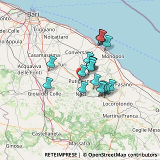 Mappa Via Bengasi, 70017 Putignano BA, Italia (11.4465)