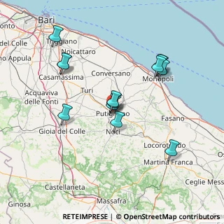Mappa Via Bengasi, 70017 Putignano BA, Italia (15.13)