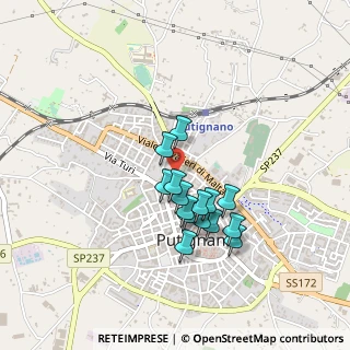 Mappa Via Bengasi, 70017 Putignano BA, Italia (0.37333)