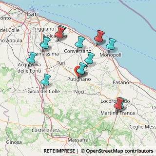 Mappa Via Luigi Sabato, 70017 Putignano BA, Italia (16.30067)
